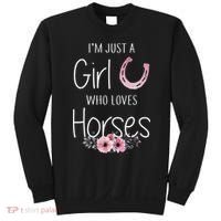 Just A Who Loves Horses Horse Sweatshirt thumb 0