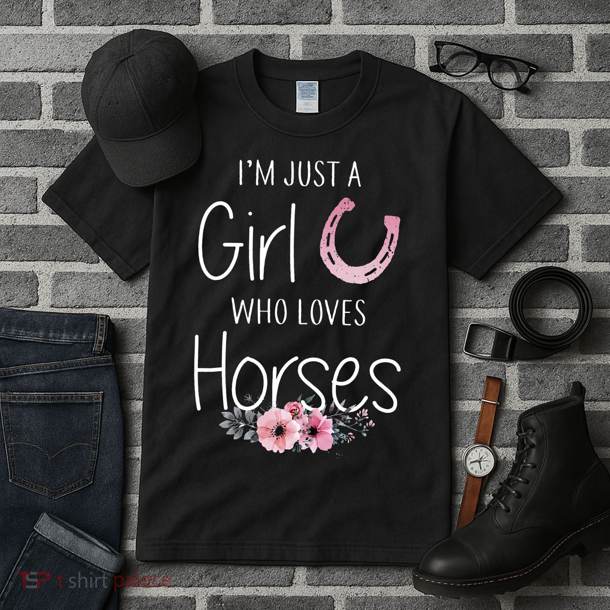 Just A Who Loves Horses Horse Tall T-Shirt