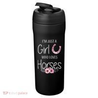 Just A Who Loves Horses Horse 24oz Duet Stainless Steel Tumbler thumb 3