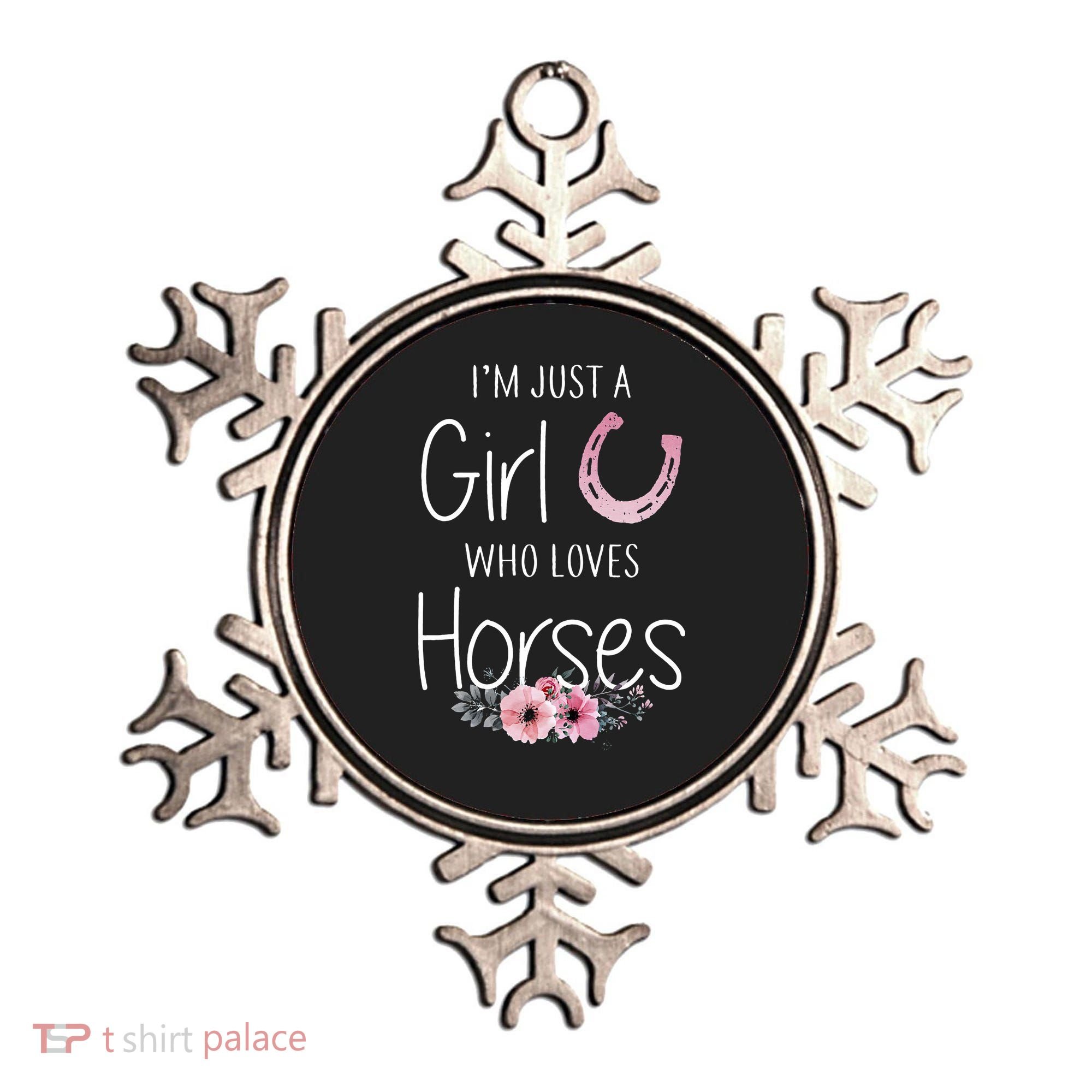 Just A Who Loves Horses Horse Ornament