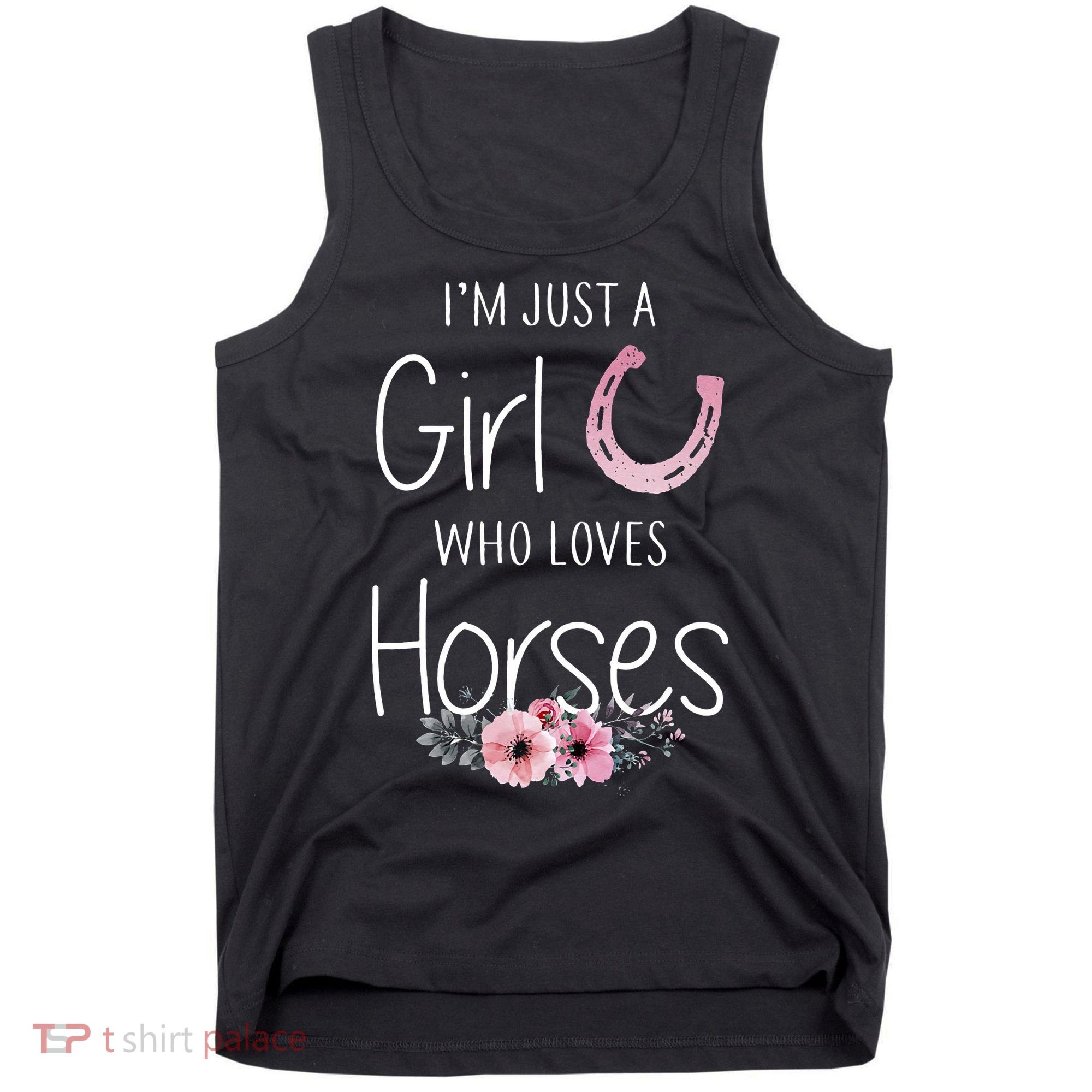 Just A Who Loves Horses Horse Tank Top