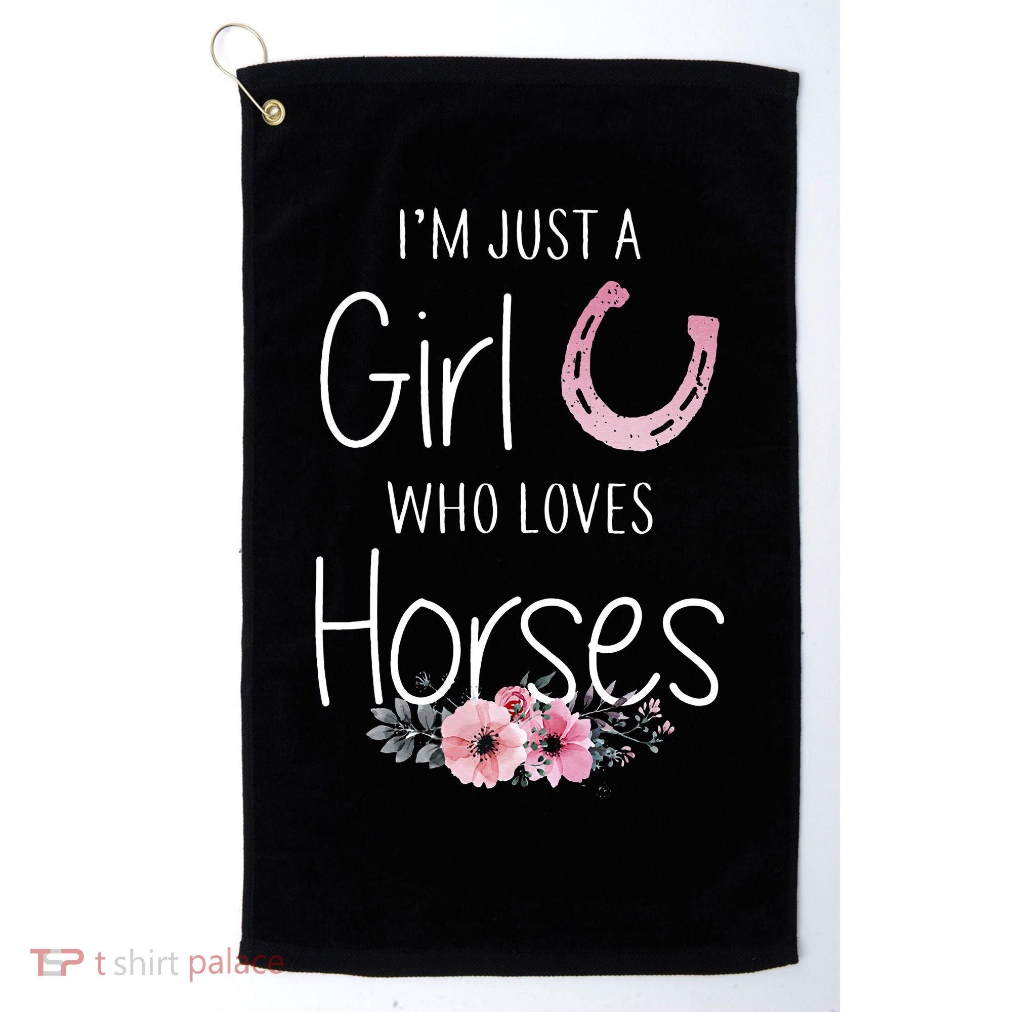 Just A Who Loves Horses Horse Golf Towel