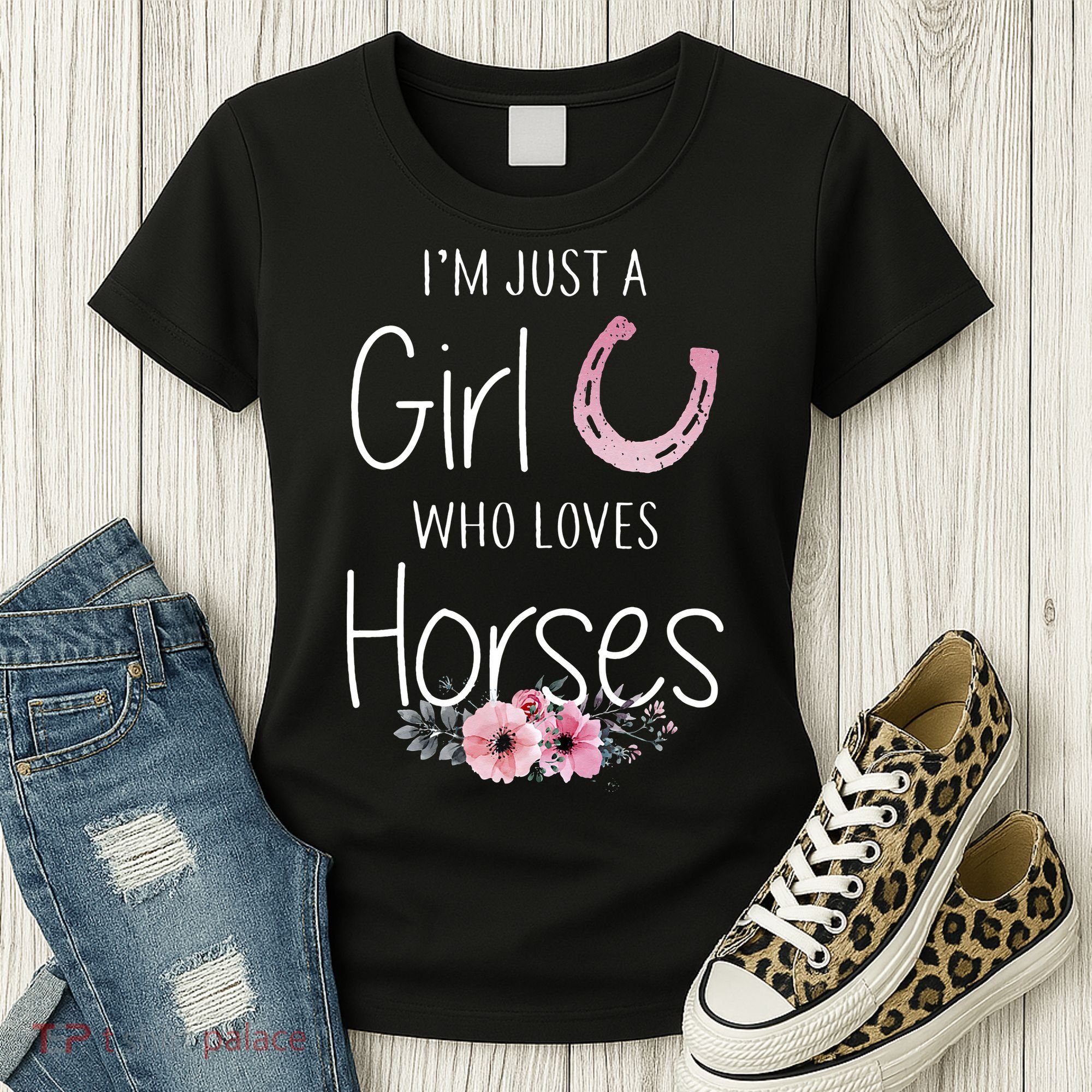 Just A Who Loves Horses Horse Women's T-Shirt