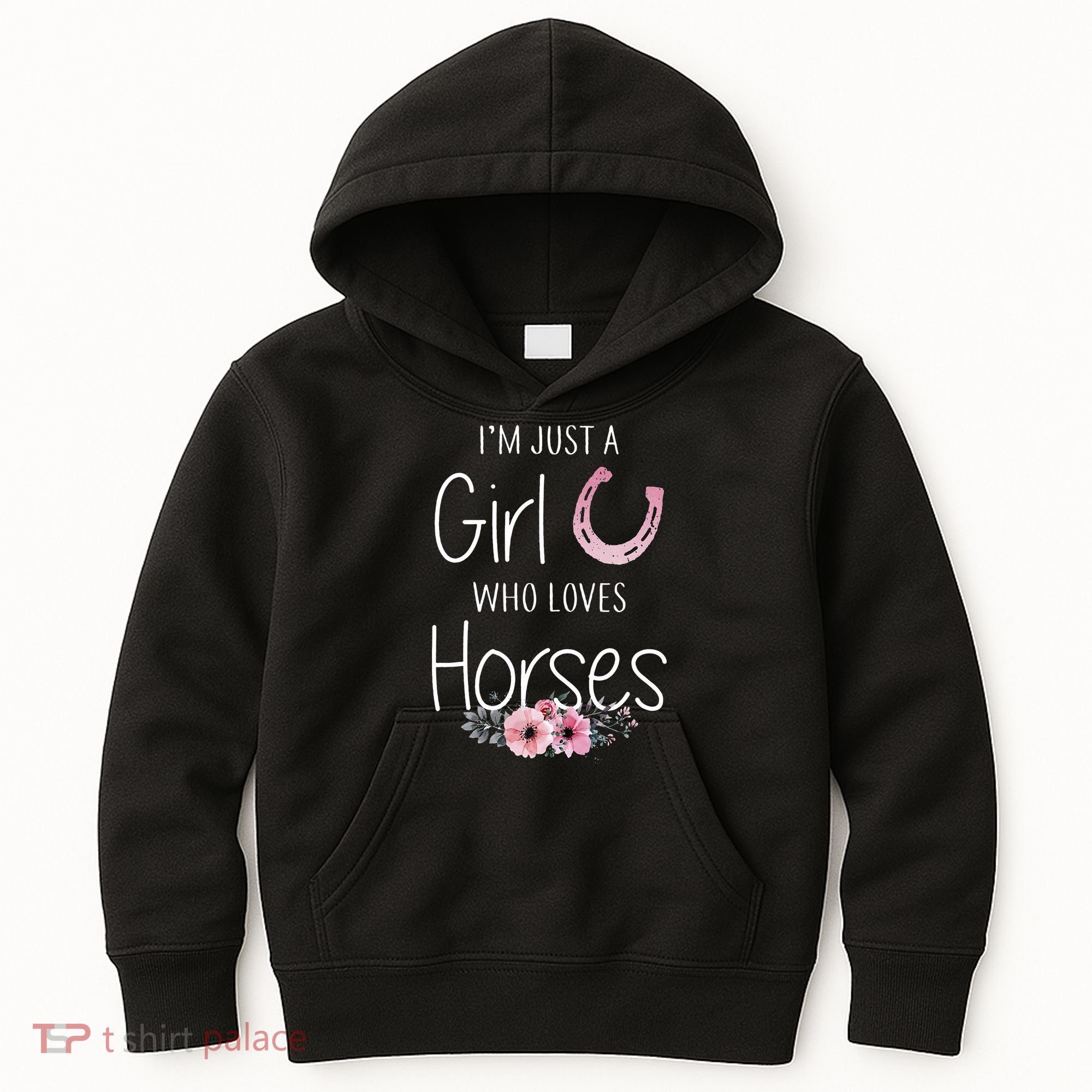 Just A Who Loves Horses Horse Kids Hoodie