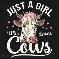Just a  Who Loves Cows Funny Cute Cow for Girls  Women's Tank Top thumb 5