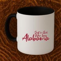 Just A Who Loves Alabama S Cute Alabama Gift Coffee Mug thumb 2