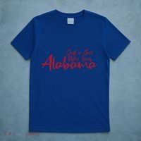 Just A Who Loves Alabama S Cute Alabama Gift T-Shirt thumb 5