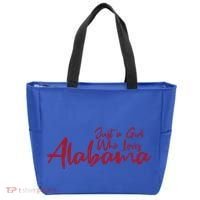 Just A Who Loves Alabama S Cute Alabama Gift Tote Bag thumb 0