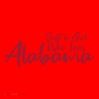 Just A Who Loves Alabama S Cute Alabama Gift Santa Hat thumb 1