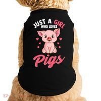Just A Who Loves Pigs Hog Lover Cute Farmer Gift Doggie Tank thumb 0