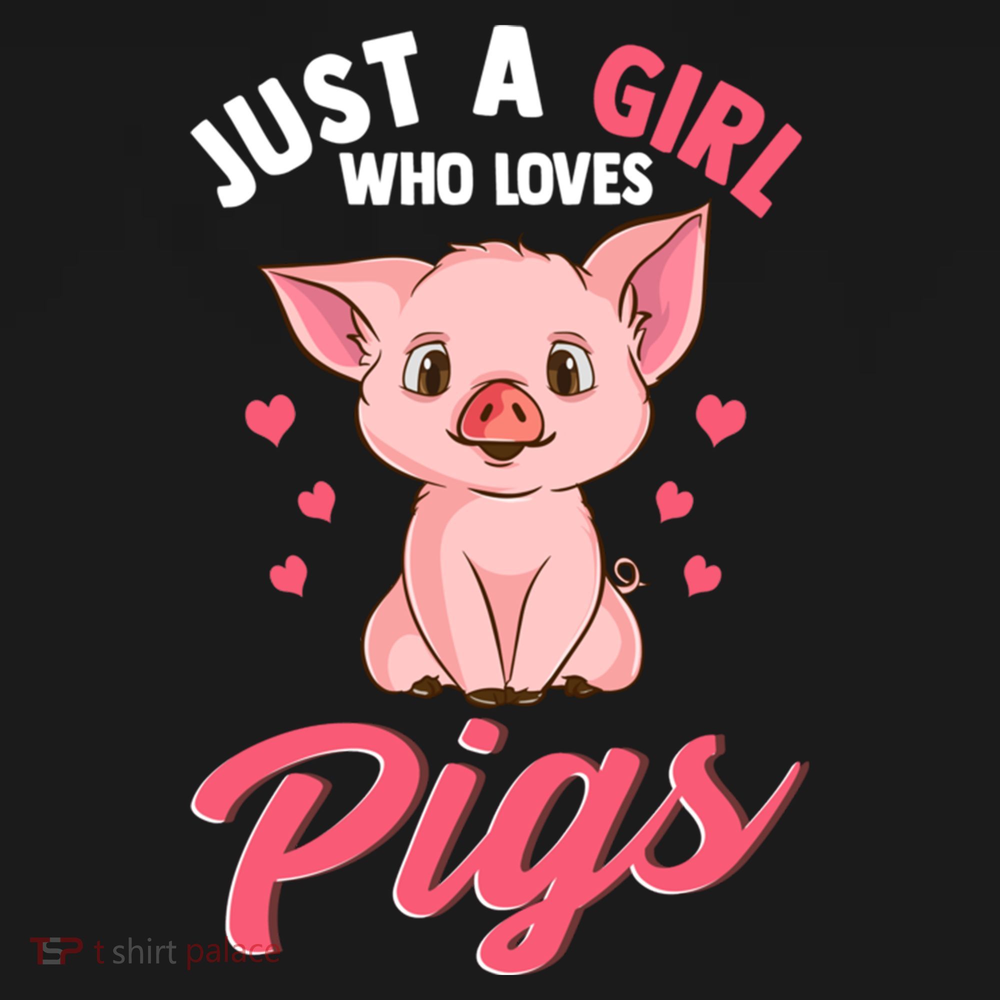 Just A Who Loves Pigs Hog Lover Cute Farmer Gift Bucket Hat