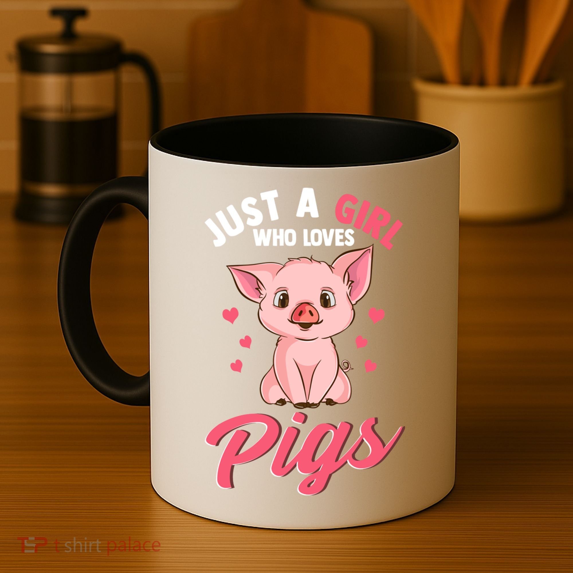 Just A Who Loves Pigs Hog Lover Cute Farmer Gift Coffee Mug