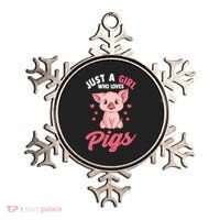 Just A Who Loves Pigs Hog Lover Cute Farmer Gift Ornament thumb 0