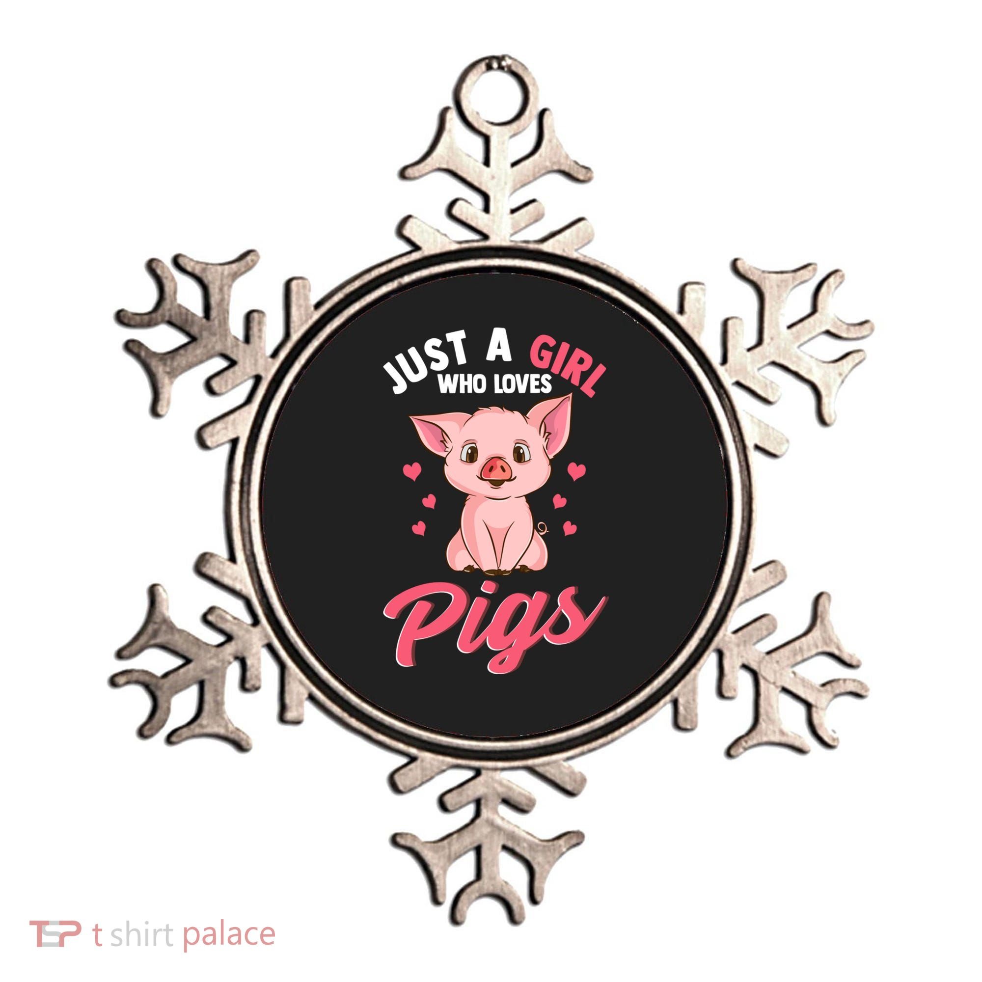 Just A Who Loves Pigs Hog Lover Cute Farmer Gift Ornament