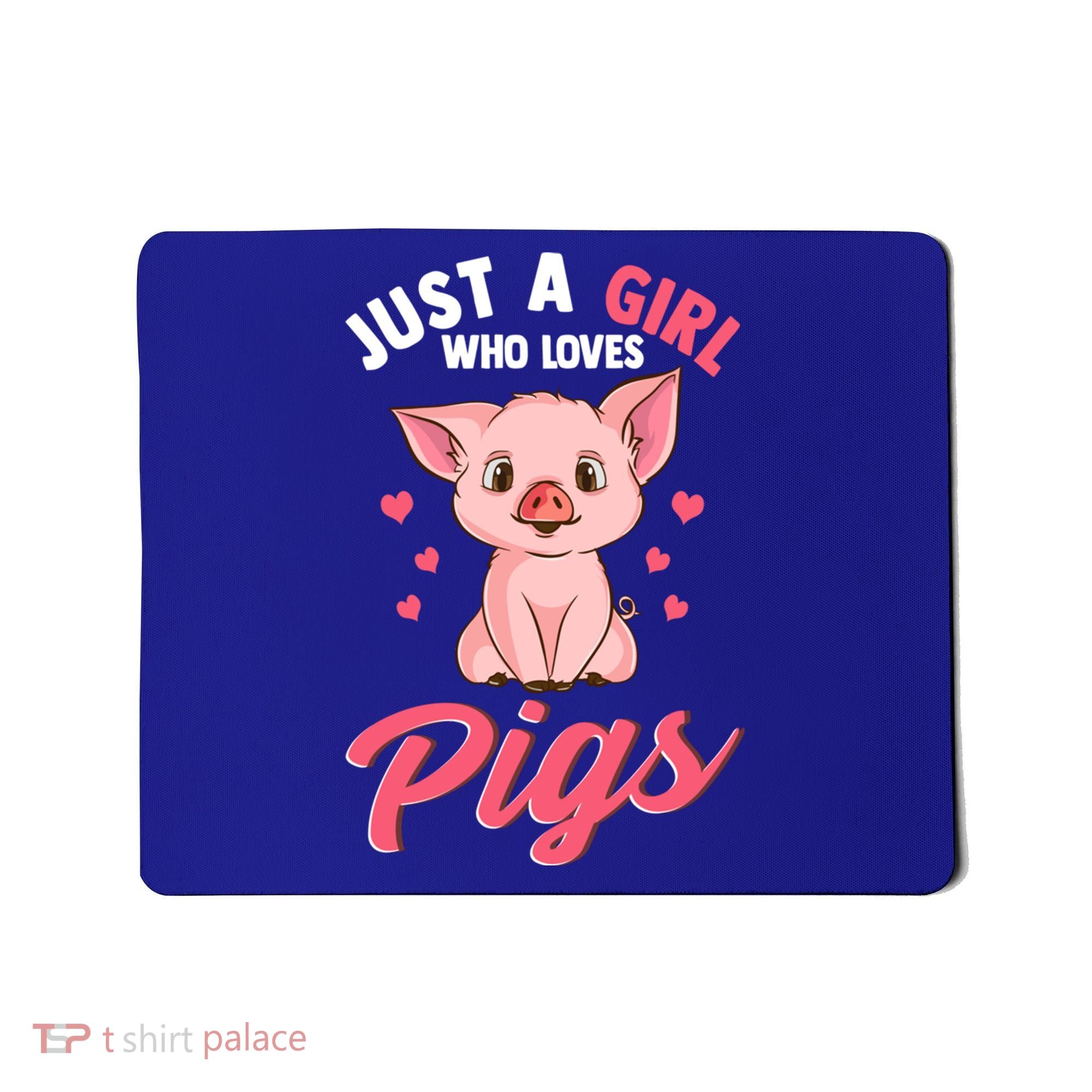 Just A Who Loves Pigs Hog Lover Cute Farmer Gift Mousepad
