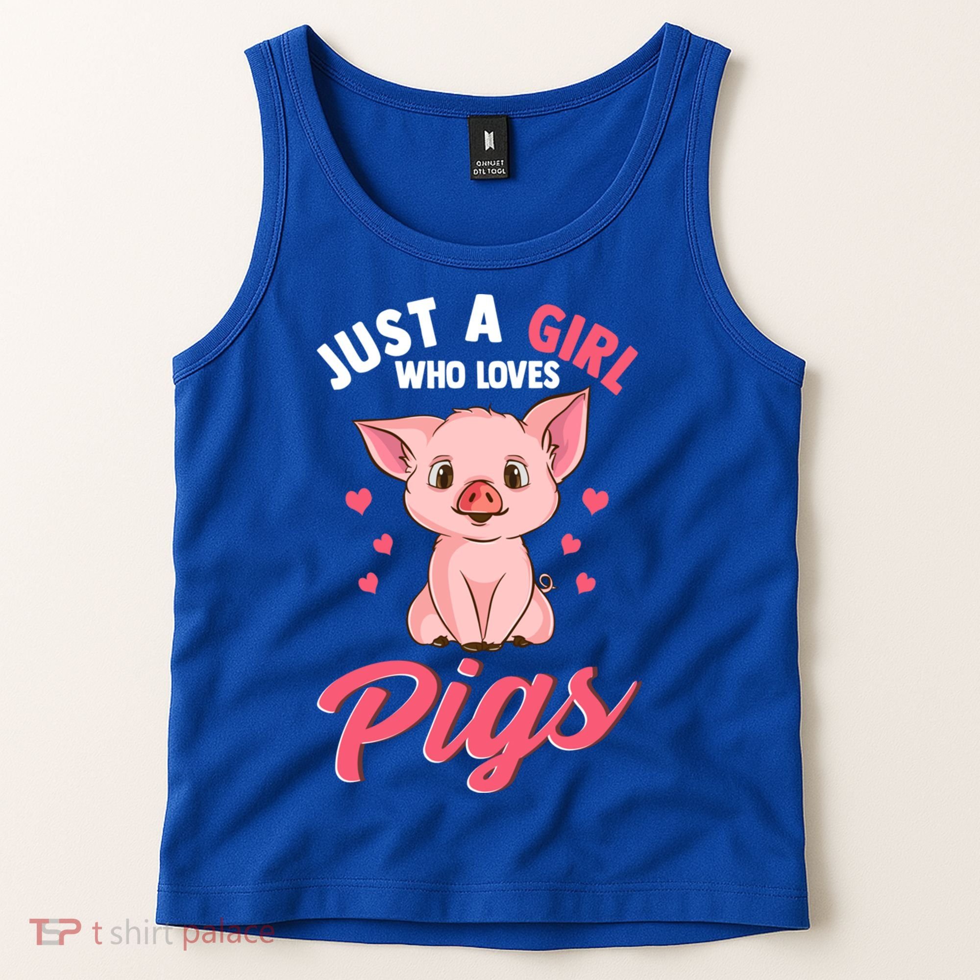 Just A Who Loves Pigs Hog Lover Cute Farmer Gift Tank Top