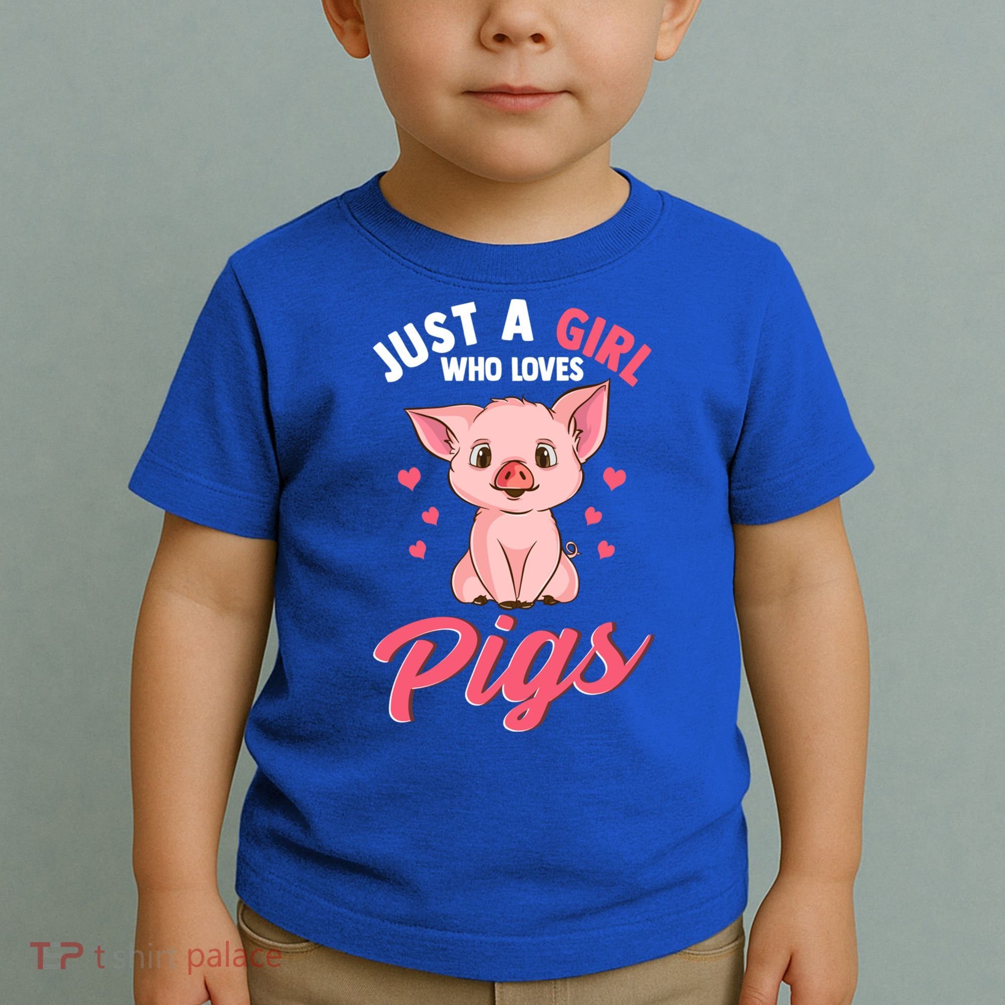 Just A Who Loves Pigs Hog Lover Cute Farmer Gift Toddler T-Shirt