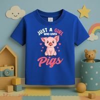 Just A Who Loves Pigs Hog Lover Cute Farmer Gift Toddler T-Shirt thumb 3