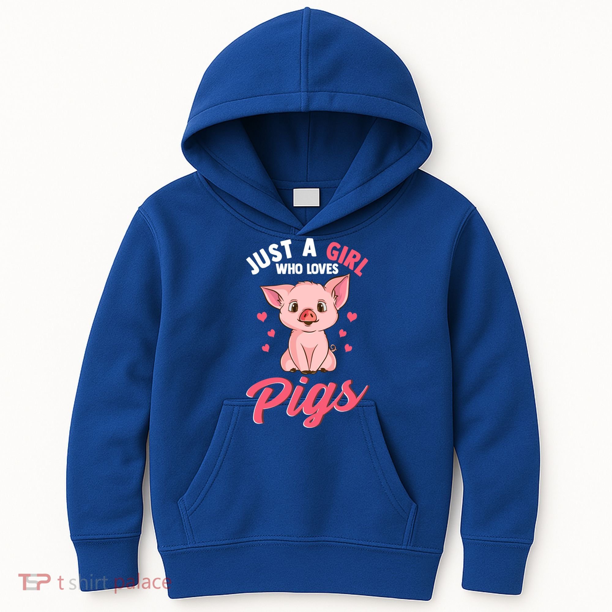 Just A Who Loves Pigs Hog Lover Cute Farmer Gift Kids Hoodie