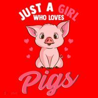 Just A Who Loves Pigs Hog Lover Cute Farmer Gift Santa Hat thumb 1