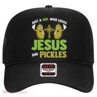 Just A Who Loves Jesus And Pickles Christian Pickles Hat thumb 0