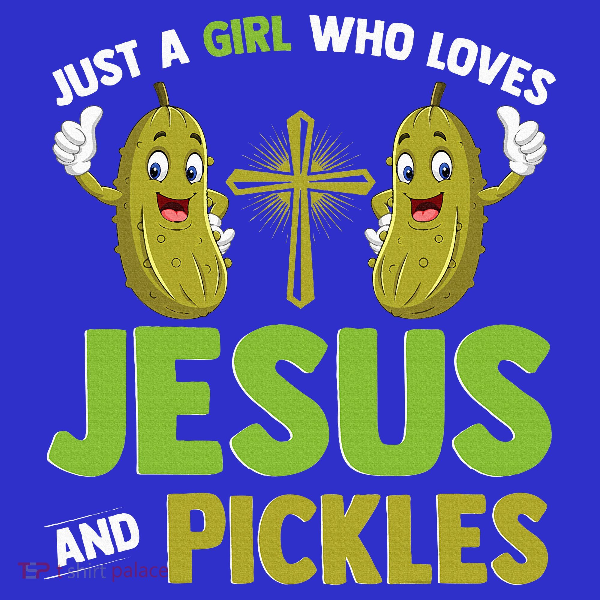 Just A Who Loves Jesus And Pickles Christian Pickles Apron