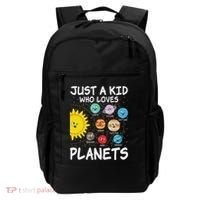 Just A Who Loves Planets Space Solar System Boy Girl Backpack thumb 0