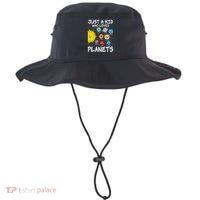 Just A Who Loves Planets Space Solar System Boy Girl Bucket Hat thumb 0