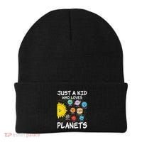 Just A Who Loves Planets Space Solar System Boy Girl Beanie thumb 0
