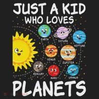 Just A Who Loves Planets Space Solar System Boy Girl Hat thumb 2