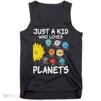 Just A Who Loves Planets Space Solar System Boy Girl Tank Top thumb 0