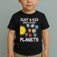 Just A Who Loves Planets Space Solar System Boy Girl Toddler T-Shirt thumb 2