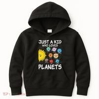 Just A Who Loves Planets Space Solar System Boy Girl Kids Hoodie thumb 0