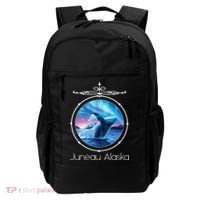 Juneau Alaska Whale Watching Aurora Borealis Souvenir Gift Backpack thumb 0