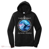 Juneau Alaska Whale Watching Aurora Borealis Souvenir Gift Women's Hoodie thumb 0
