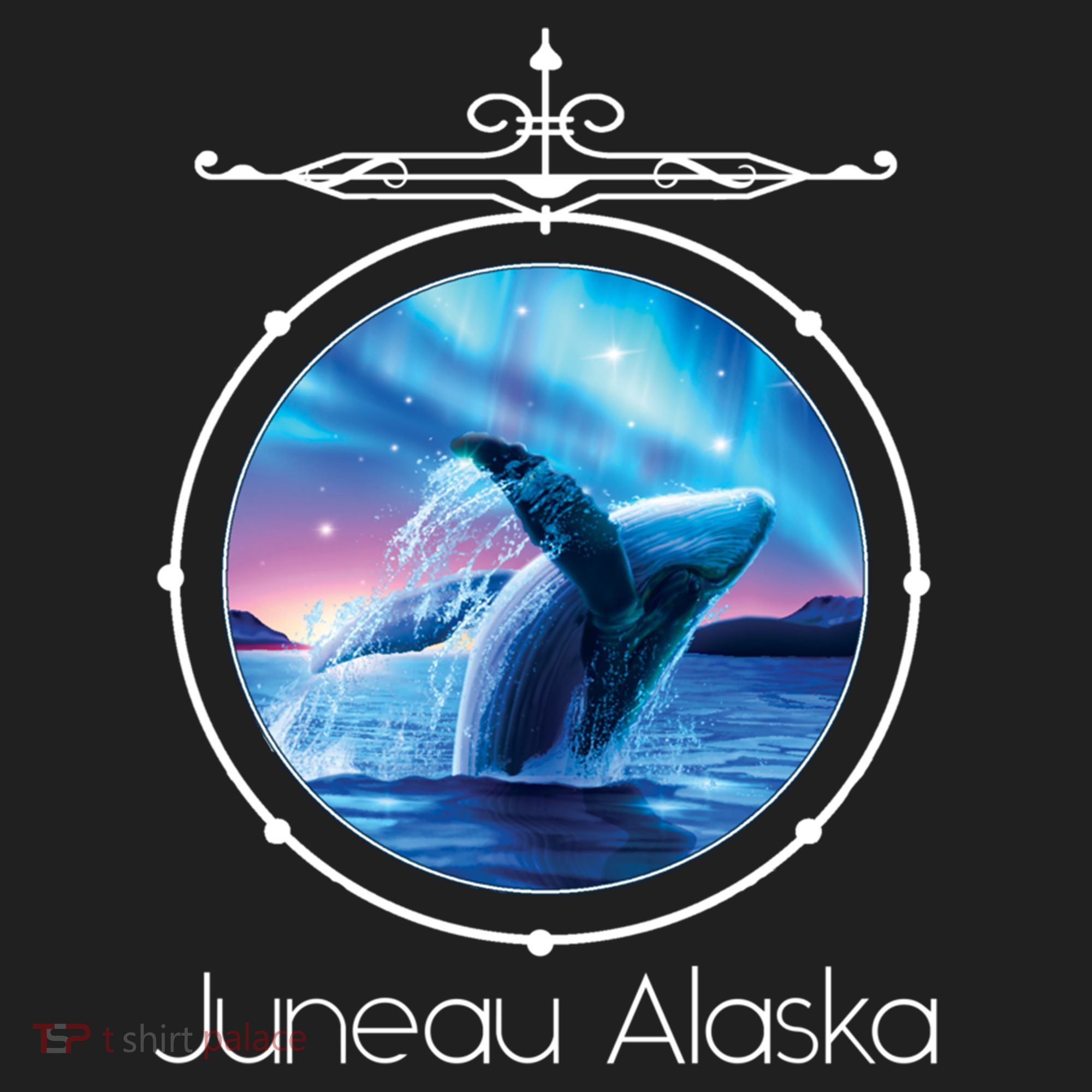 Juneau Alaska Whale Watching Aurora Borealis Souvenir Gift Hat