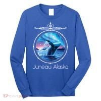 Juneau Alaska Whale Watching Aurora Borealis Souvenir Gift Long Sleeve Shirt thumb 0