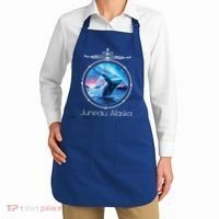 Juneau Alaska Whale Watching Aurora Borealis Souvenir Gift Apron thumb 2