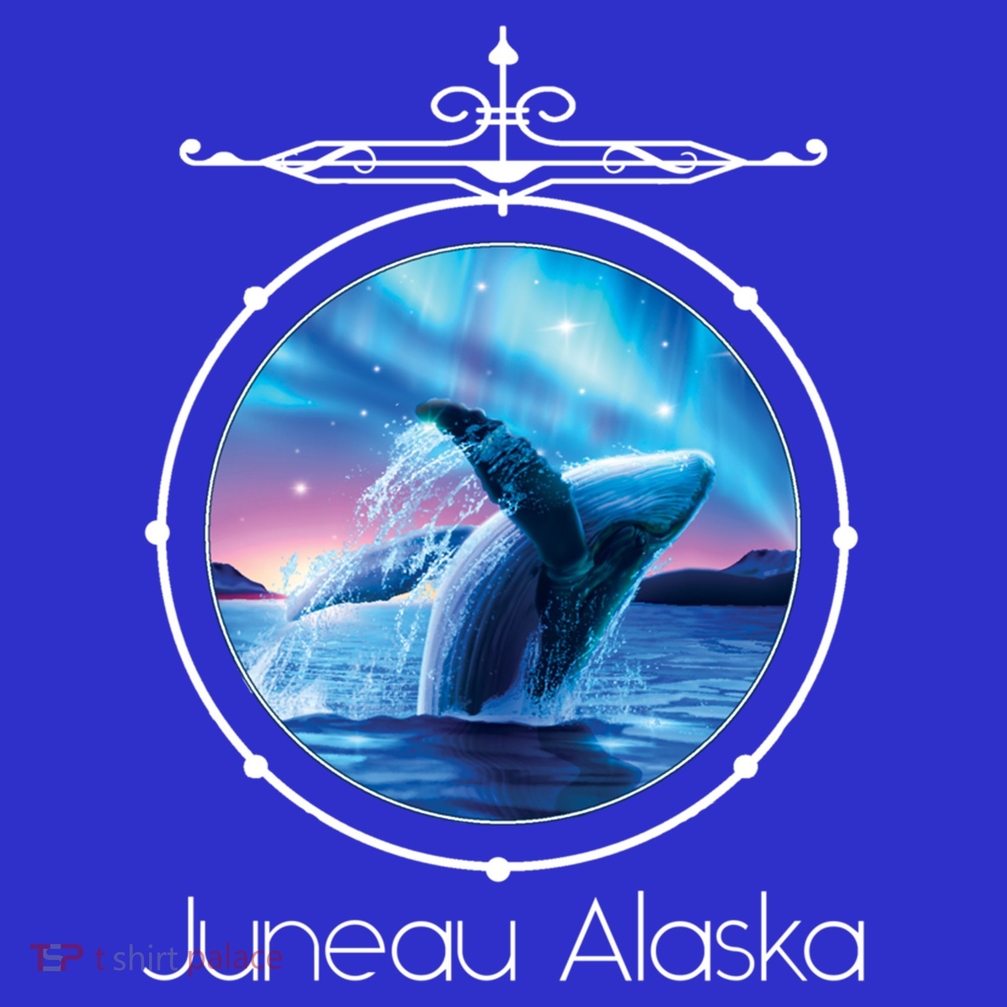 Juneau Alaska Whale Watching Aurora Borealis Souvenir Gift T-Shirt