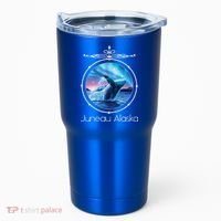 Juneau Alaska Whale Watching Aurora Borealis Souvenir Gift Tumbler thumb 0