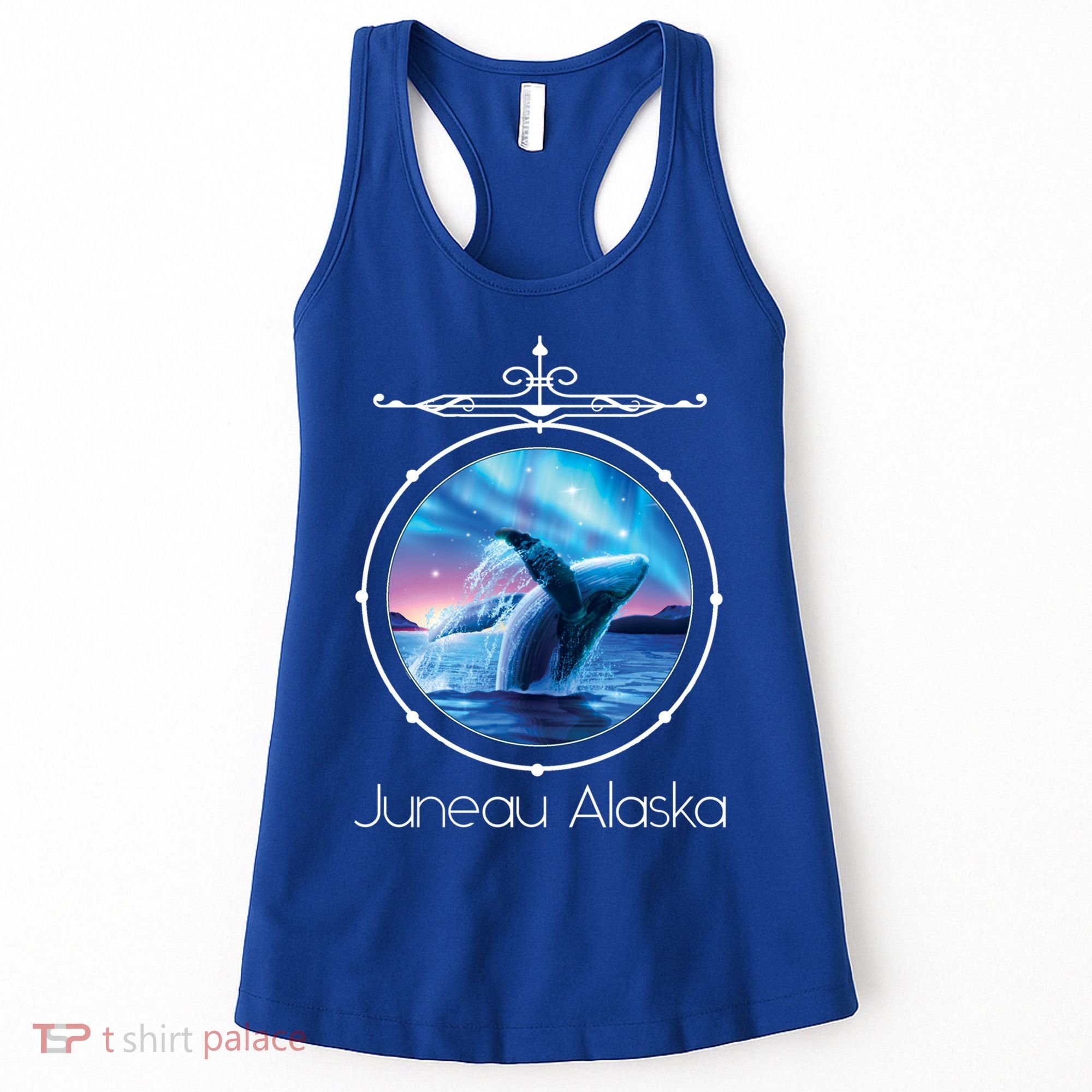 Juneau Alaska Whale Watching Aurora Borealis Souvenir Gift Women's Tank Top