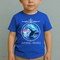 Juneau Alaska Whale Watching Aurora Borealis Souvenir Gift Toddler T-Shirt thumb 2