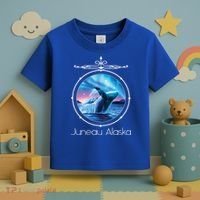 Juneau Alaska Whale Watching Aurora Borealis Souvenir Gift Toddler T-Shirt thumb 3