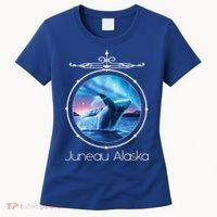 Juneau Alaska Whale Watching Aurora Borealis Souvenir Gift Women's T-Shirt thumb 0