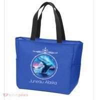 Juneau Alaska Whale Watching Aurora Borealis Souvenir Gift Tote Bag thumb 3