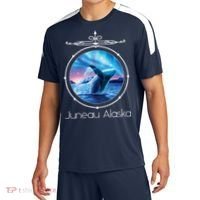 Juneau Alaska Whale Watching Aurora Borealis Souvenir Gift Sport-Tek Competitor United Soccer Jersey thumb 0