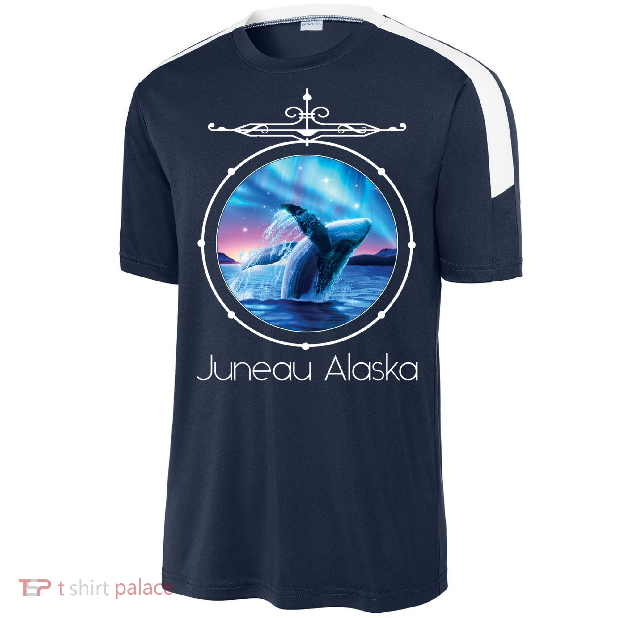 Juneau Alaska Whale Watching Aurora Borealis Souvenir Gift Sport-Tek Competitor United Soccer Jersey