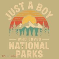 Just A Who Loves National Parks Retro Nature Vintage T-Shirt thumb 7