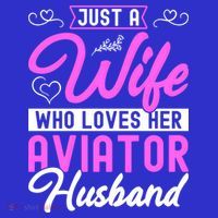 Just A Wife Who Loves Her Aviator Husband Cute Pilots Wife Cool Gift Women's Tank Top thumb 5