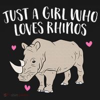Just a Who Loves Rhinos Cute Rhinoceros Lover Women's Hoodie thumb 2